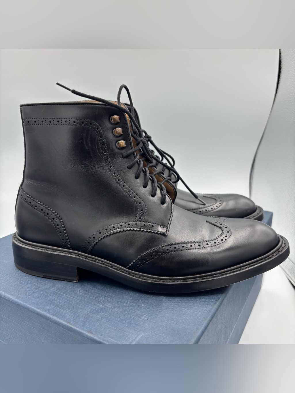 Jack Erwin Carter Wingtip Lace Up Boots — image 3 of 8
